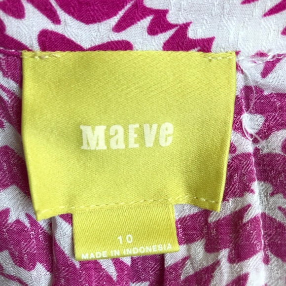 Anthropologie Maeve Sleeveless Printed Top Sz 10 - Picture 6 of 8